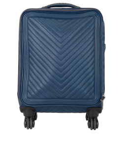 Chevron Coco Suitcase, Leather, Navy, 23598736 (2017), DB/K/L, 2*